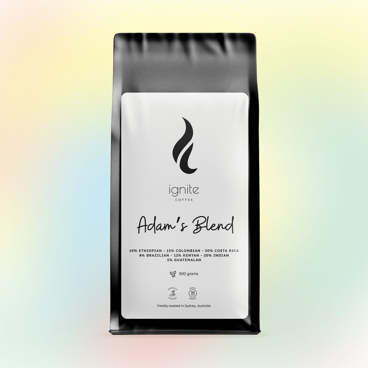 Design your own custom coffee blend and enjoy coffee tailor-made to your exact taste and personalised with a custom label